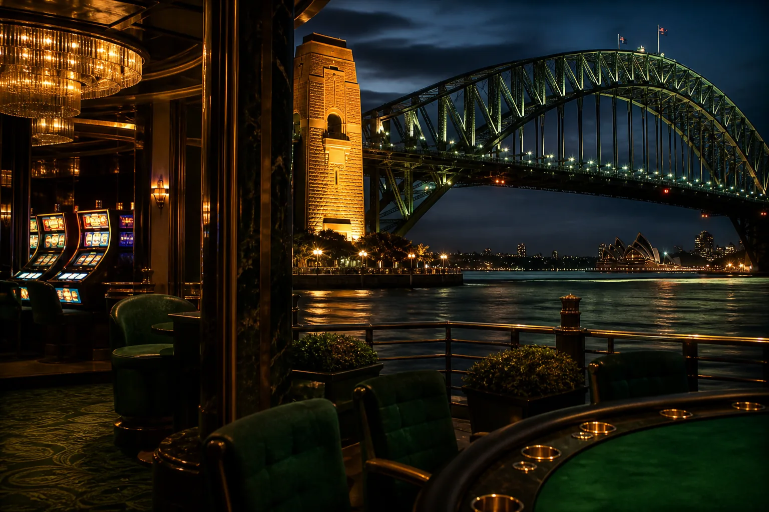 Editorial city guide graphic for PokieSurf Casino readers in Sydney, NSW